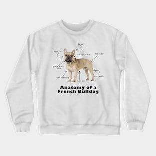 Anatomy of a French Bulldog Crewneck Sweatshirt
